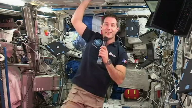 Première conférence de presse de Thomas Pesquet depuis l'ISS