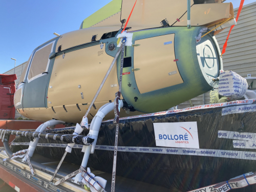 Bolloré Logistics transporte un Airbus H125 entre la France et le Chili