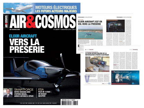 Elixir Aircraft, dossier motorisation hybride, Air Senegal, cette semaine dans Air&Cosmos