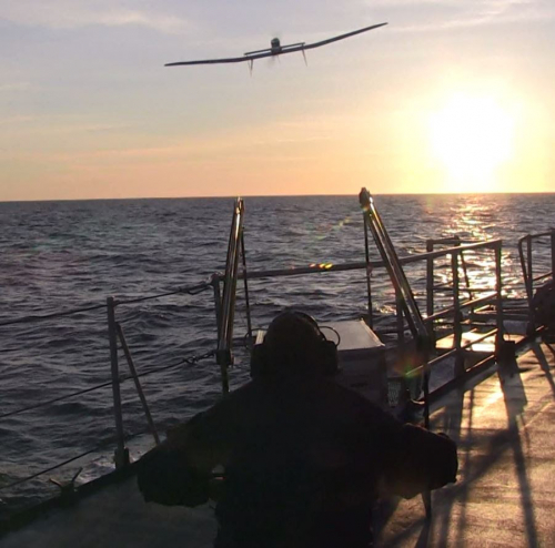 Survey Copter, filiale d'Airbus, équipe en drones la Marine nationale