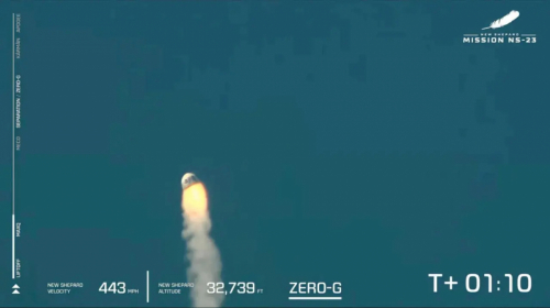 Echec du lanceur suborbital américain New Shepard