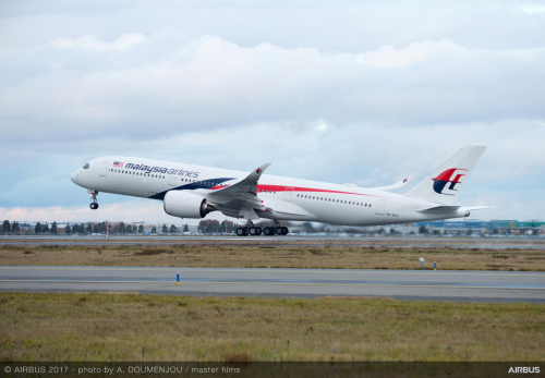 Premier Airbus A350 pour Malaysia Airlines