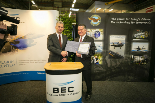 Belgium Engine Center signe un accord avec Pratt & Whitney