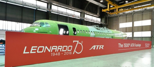 Leonardo delivers 1,500th ATR fuselage