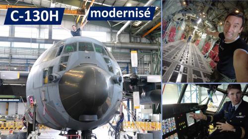 Découverte du premier Hercule C-130H modernisé pour l'Armée de l'Air et de l'Espace