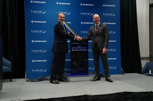 Embraer signe un contrat de 1,4 milliard de dollars avec Flexjet