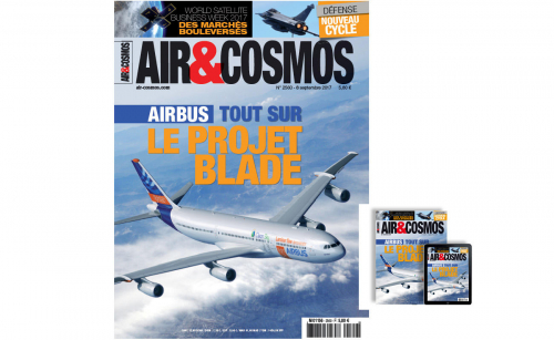 World satellite biz week 2017, projet Blade d'Airbus, drones français armés, Niki et airberlin, cette semaine dans Air et Cosmos.