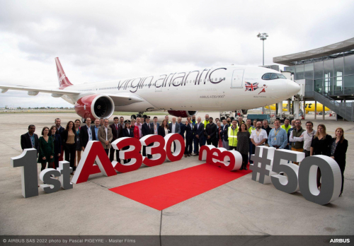 Premier Airbus A330neo pour Virgin Atlantic Airways