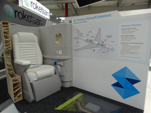 Bourget 2019 : Stratasys propose la fabrication additive pour les intérieurs de cabine