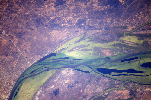 La Terre dans l’oeil de Thomas Pesquet #42 : le Nil blanc à Malakal