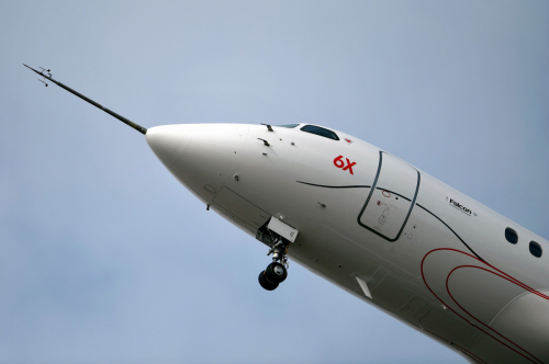 Le second Dassault Falcon 6X effectue son premier vol