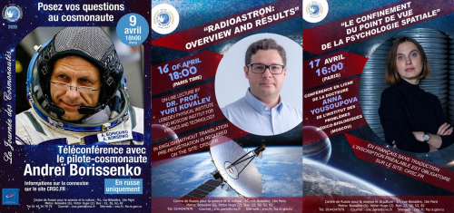 Trois conférences en ligne sur le spatial russe