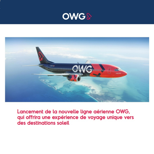 Lancement de la nouvelle ligne aérienne OWG