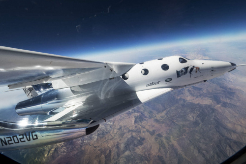 Premier vol captif du SpaceShipTwo
