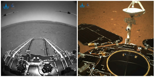 Les premières images du robot chinois Zhurong sur Mars