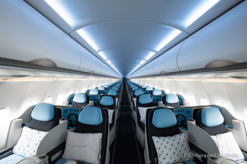 L'Airbus A321neo de la Compagnie prend son envol