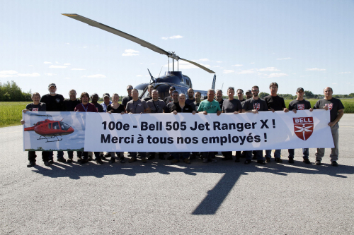 Le centième Bell 505 Jet Ranger X a été livré