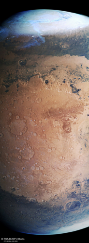 Mars : ocre, bleutée, aride et froide