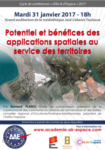 Conférence sur les applications spatiales le 31 janvier à Toulouse