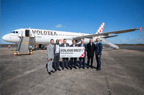Volotea inaugure sa neuvième base française à l'aéroport de Brest-Bretagne