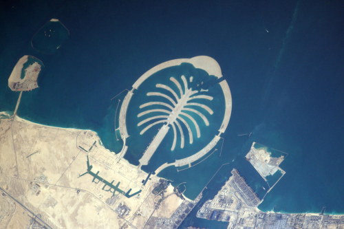 La Terre dans l’oeil de Thomas Pesquet #44 : le palmier Jebel Ali à Dubaï