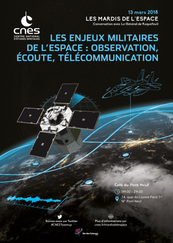 Les enjeux militaires de l'espace le 13 mars à Paris