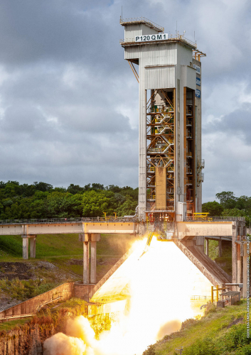 Deuxième essai du moteur commun aux lanceurs Ariane 6 et Vega C