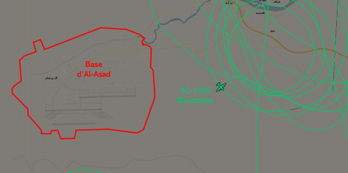 Attaque sur la base aérienne d'Al-Asad : l'AC-130J était visible sur internet