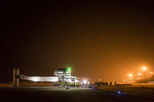 L'image : Solar Impulse à Varana (Inde)