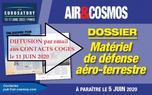 Défense aéroterrestre : dossier envoyé aux 170 000 contacts COGES le 11 juin prochain.