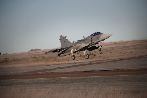 Vol du deuxième avion de combat Gripen E de Saab