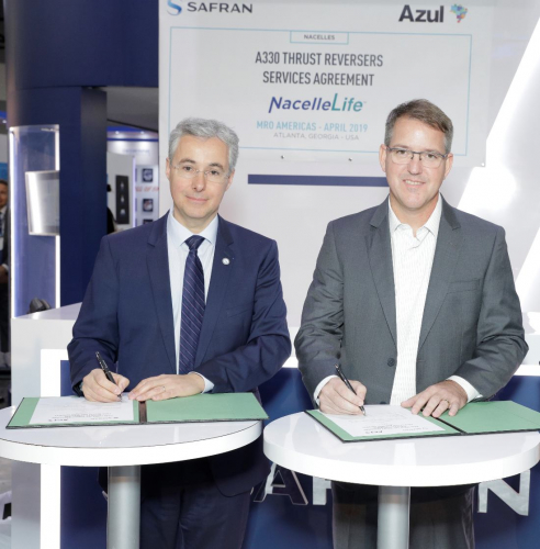Azul signe un contrat de services avec Safran Nacelles