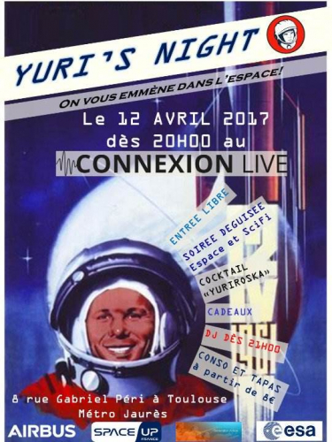 Yuri's Night à Toulouse le 12 avril