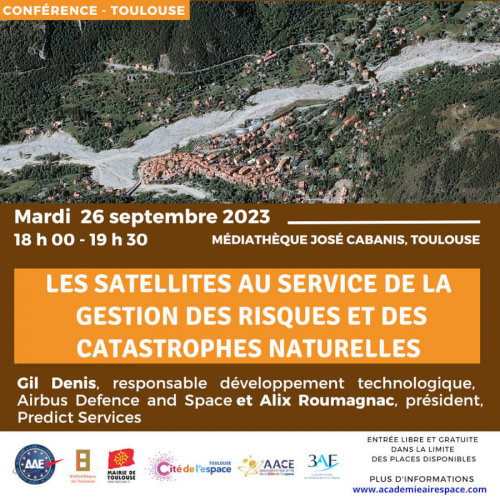 Conférence « Les satellites au service de la gestion des risques et des catastrophes naturelles »