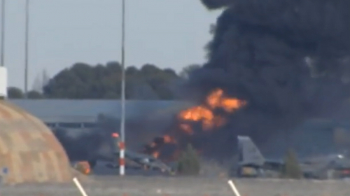 17 aviateurs français touchés par le crash d'un F-16 grec en Espagne (Actualisé)