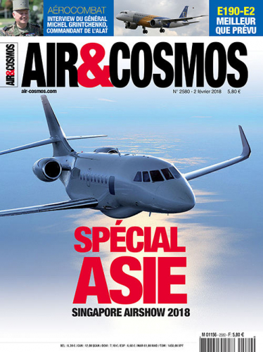 Singapore Airshow, Embraer E190-E2, ALAT, mission VA 241 d'Ariane, cette semaine dans Air&Cosmos.