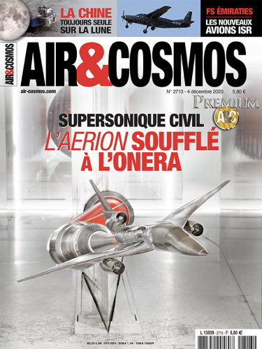 Air&Cosmos Premium n°2713 numérique du 4 décembre 2020 – jet supersonique Aerion en soufflerie à l’Onera