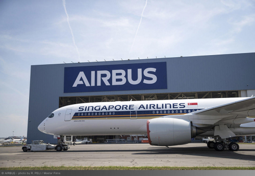 Airbus dévoile l'A350 XWB ULR aux couleurs de Singapore Airlines