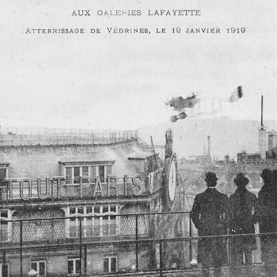 Il y a 100 ans, Jules Védrines se pose sur le toit d'un grand magasin
