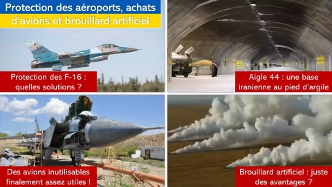 Ukraine : des hangars enterrés pour les F-16 ? Des avions inutilisables très utiles ?