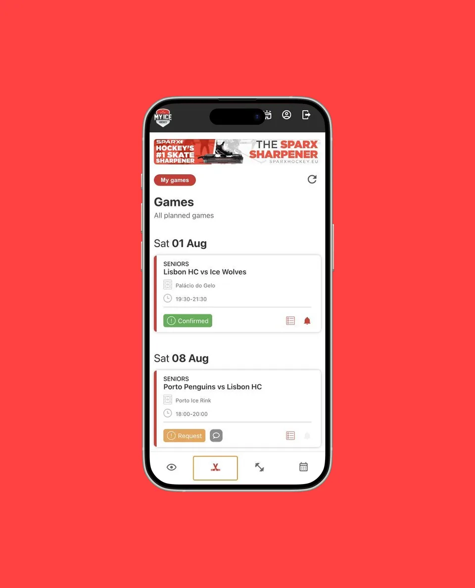My Ice Hockey: The platform transforming ice hockey management.