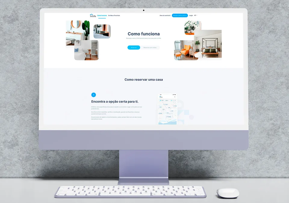 website screen