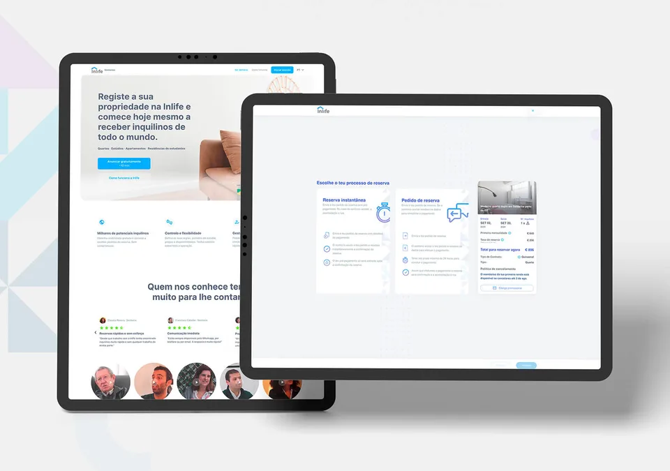 website screen