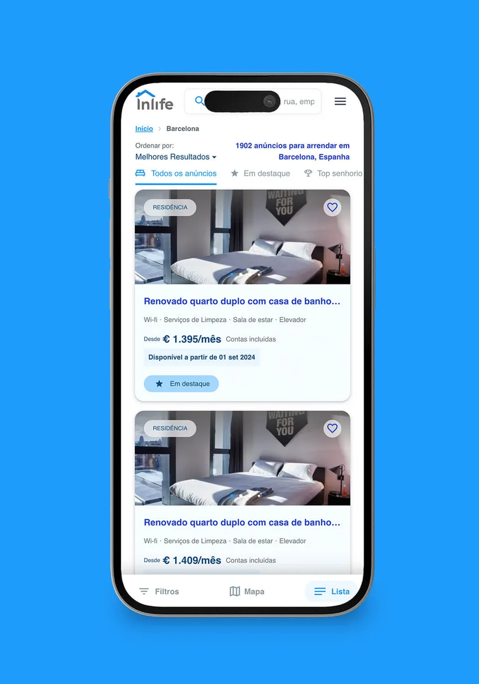 website screen