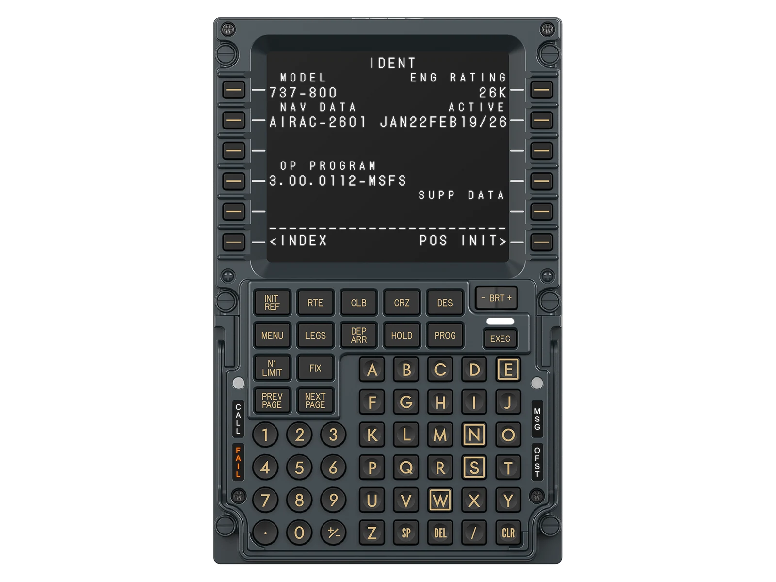 Moza MB7F Flight Computer Display