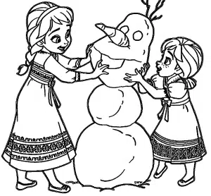 Anna und Elsa ausmalbilder 15