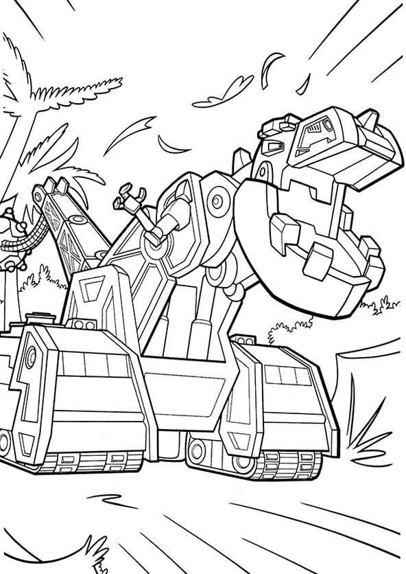 Dinotrux characters coloring pages - Free printable