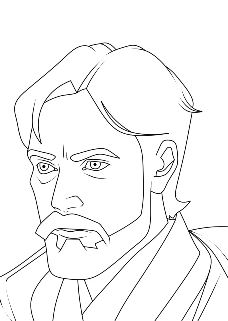 Star Wars Obi Wan Kenobi print out coloring pages download