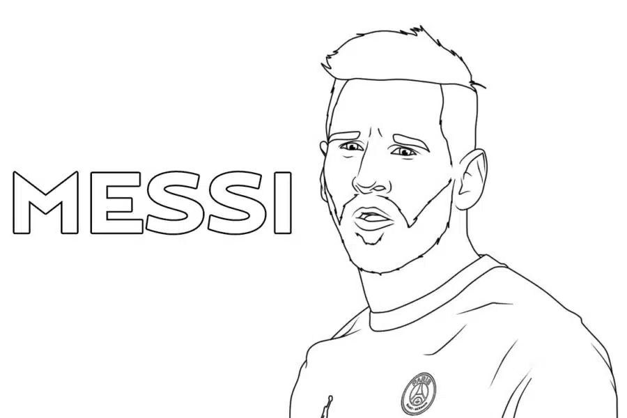 Messi coloring pages - Free to print for his fans