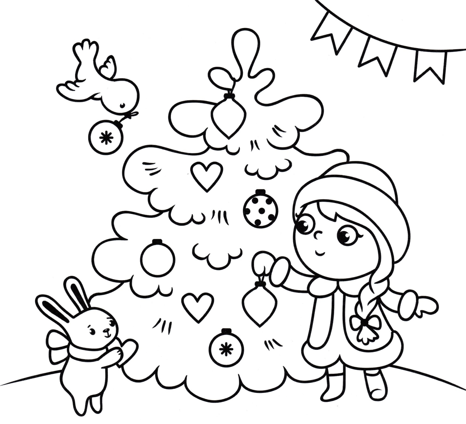 Plus beaux coloriages de sapins de Noël - Téléchargeables pour Noël